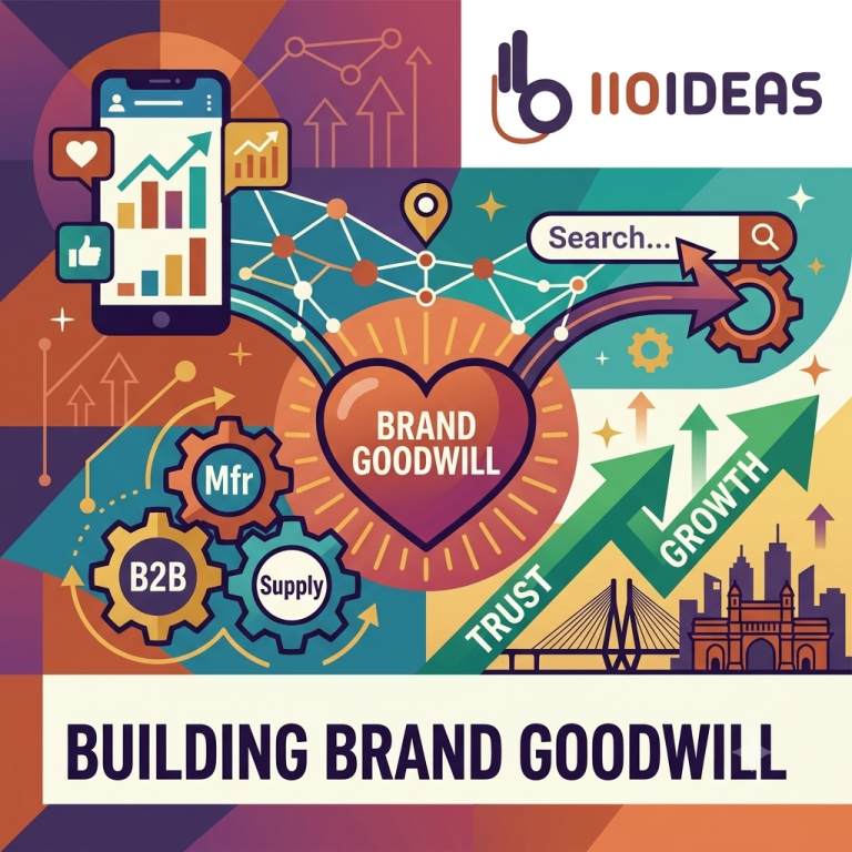 Brand goodwill development with digital marketing.