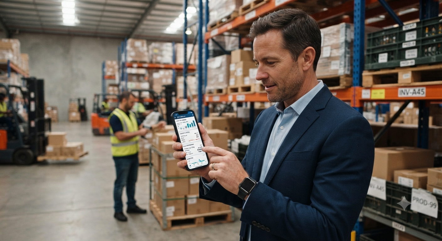 Custom cloud based ERP system dashboard for small business digital transformation
